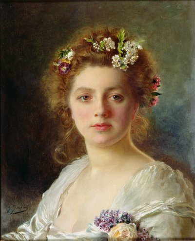 Flora by Gustave Jacquet